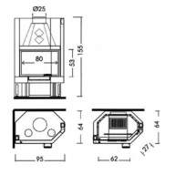 Каминная топка Edilkamin Tekno 2 (N)